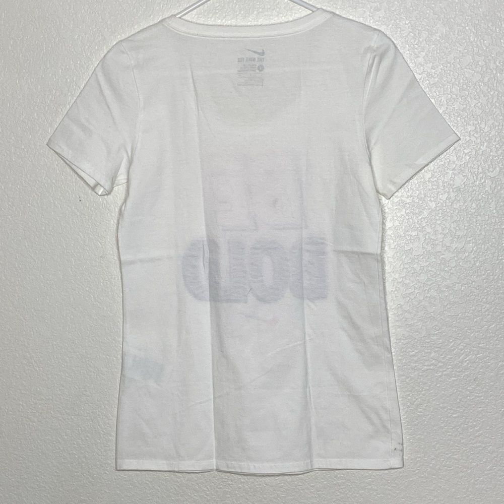 NIKE Women’s Two (2) White T Shirts with Print Size S - Picture 10 of 10